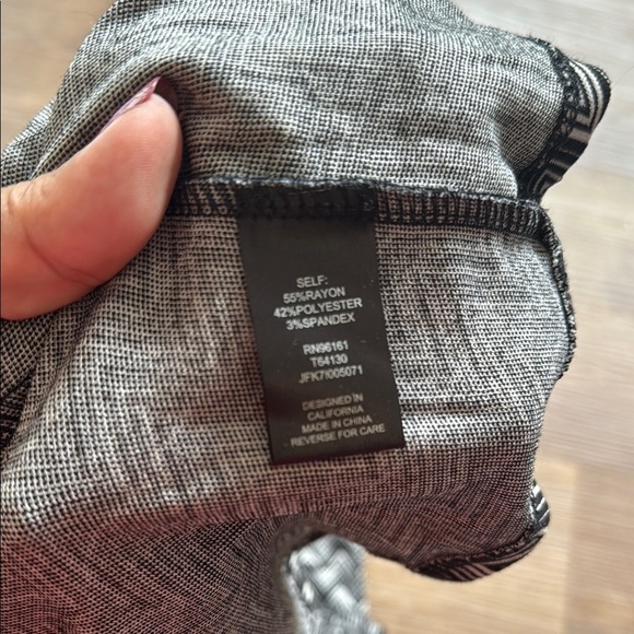 Stylish Black and White Zigzag Kids Dress - Picture 3 of 4